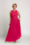 Bridesmaid Dresses - Jewel Neck Tall Floor Length Chiffon Bridesmaid Dress - BridesMade