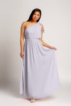 Bridesmaid Dresses - One Shoulder Tall Floor Length Chiffon Bridesmaid Dress - BridesMade