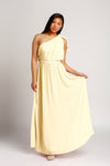 Bridesmaid Dresses - One Shoulder Tall Floor Length Chiffon Bridesmaid Dress - BridesMade